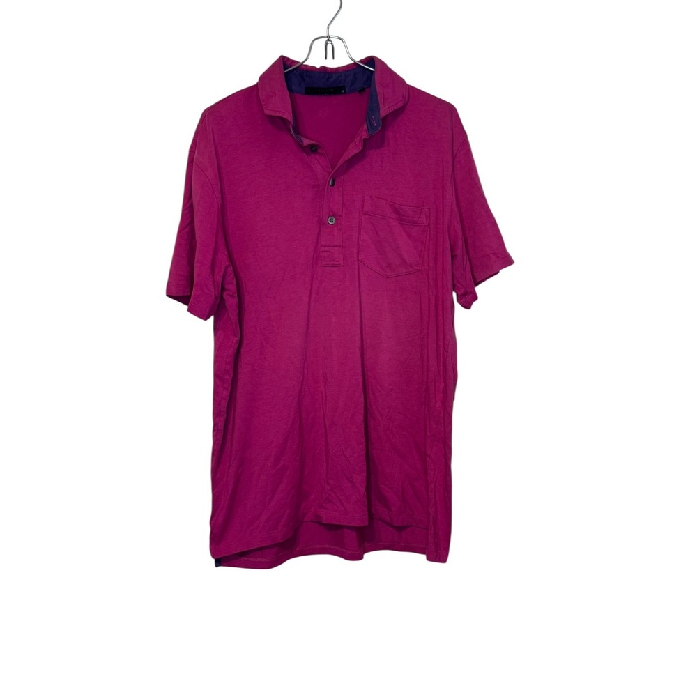 Greyson Men's Shirts Golf Athletic Sports Short-Sleeve‎ Collared Fuscia Medium